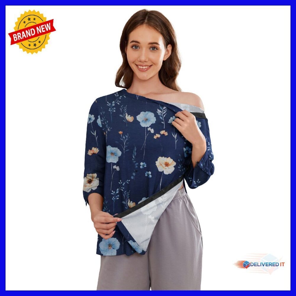 Post Surgery Tear Away Shirt 3/4 Sleeve Adaptive Medical Top